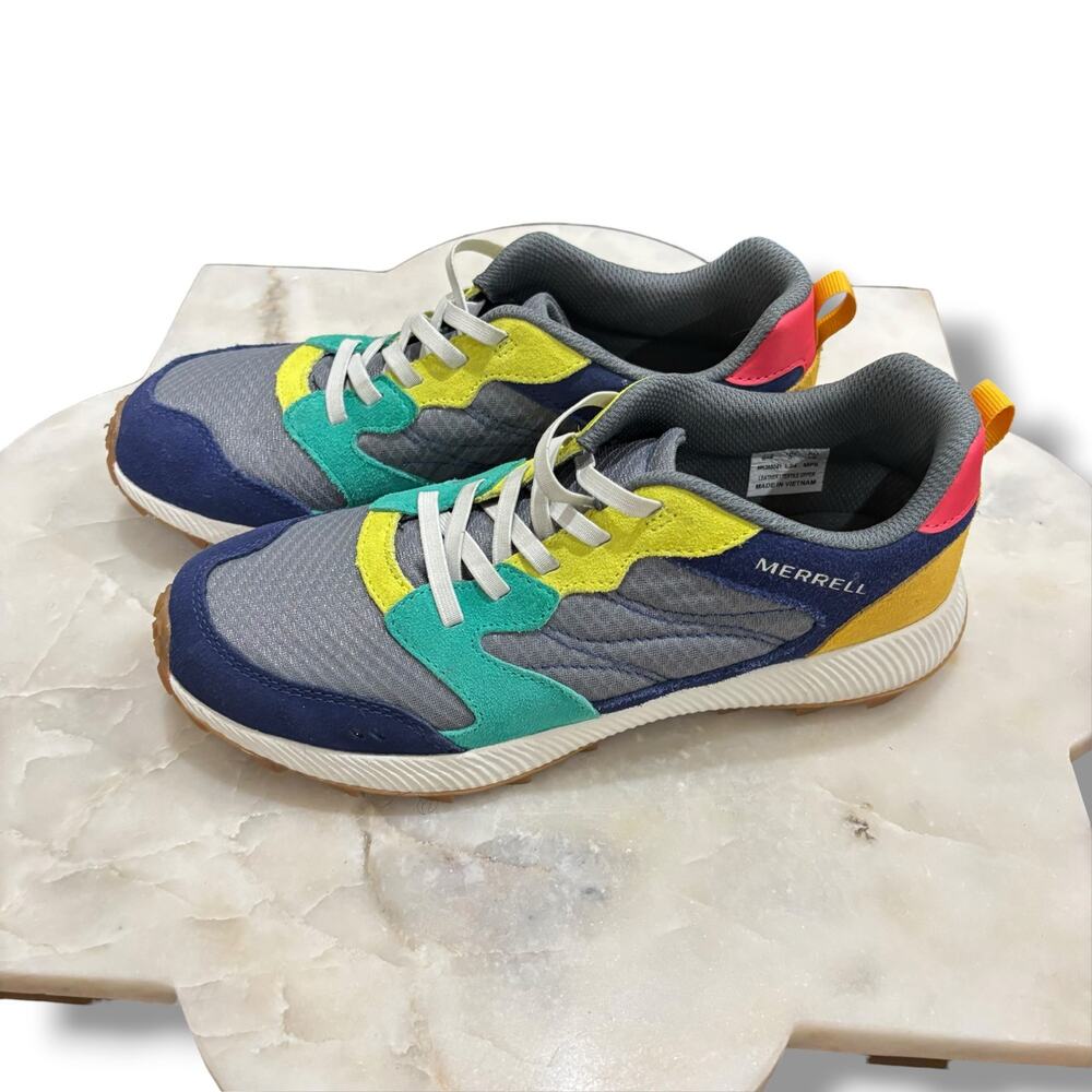 MERRELL Suede Alpine 83 Multicolor Slip On Sneakers Unisex Size 6 Big Kid